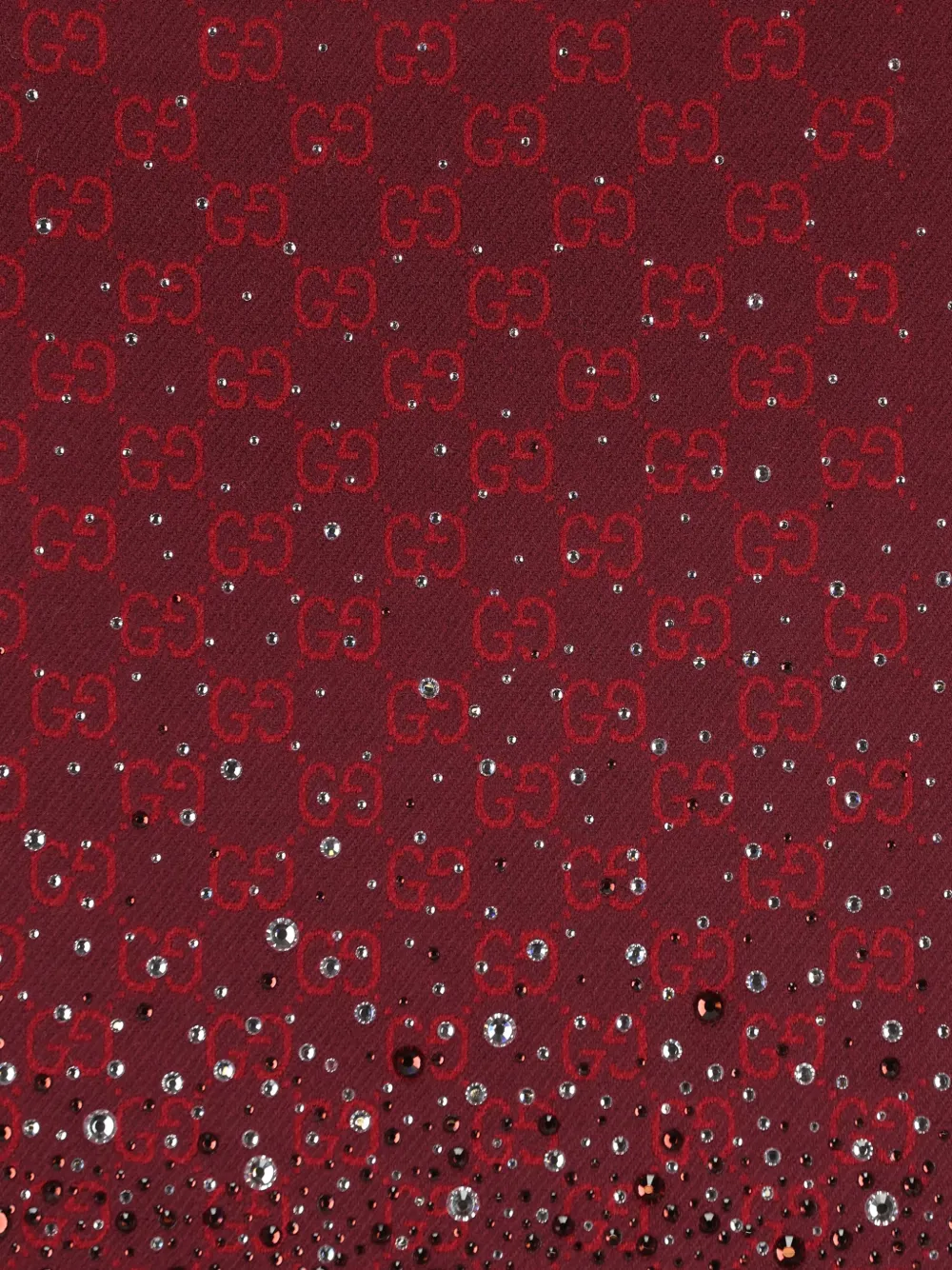 Gucci GG embellished scarf - Rood