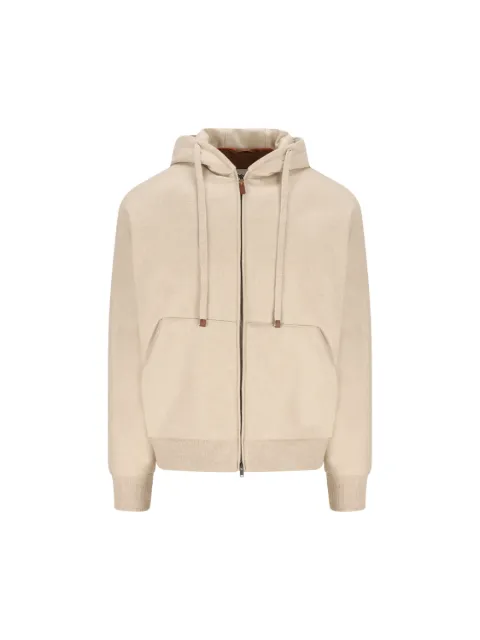 Tod's hooded zip-up bomber jacket