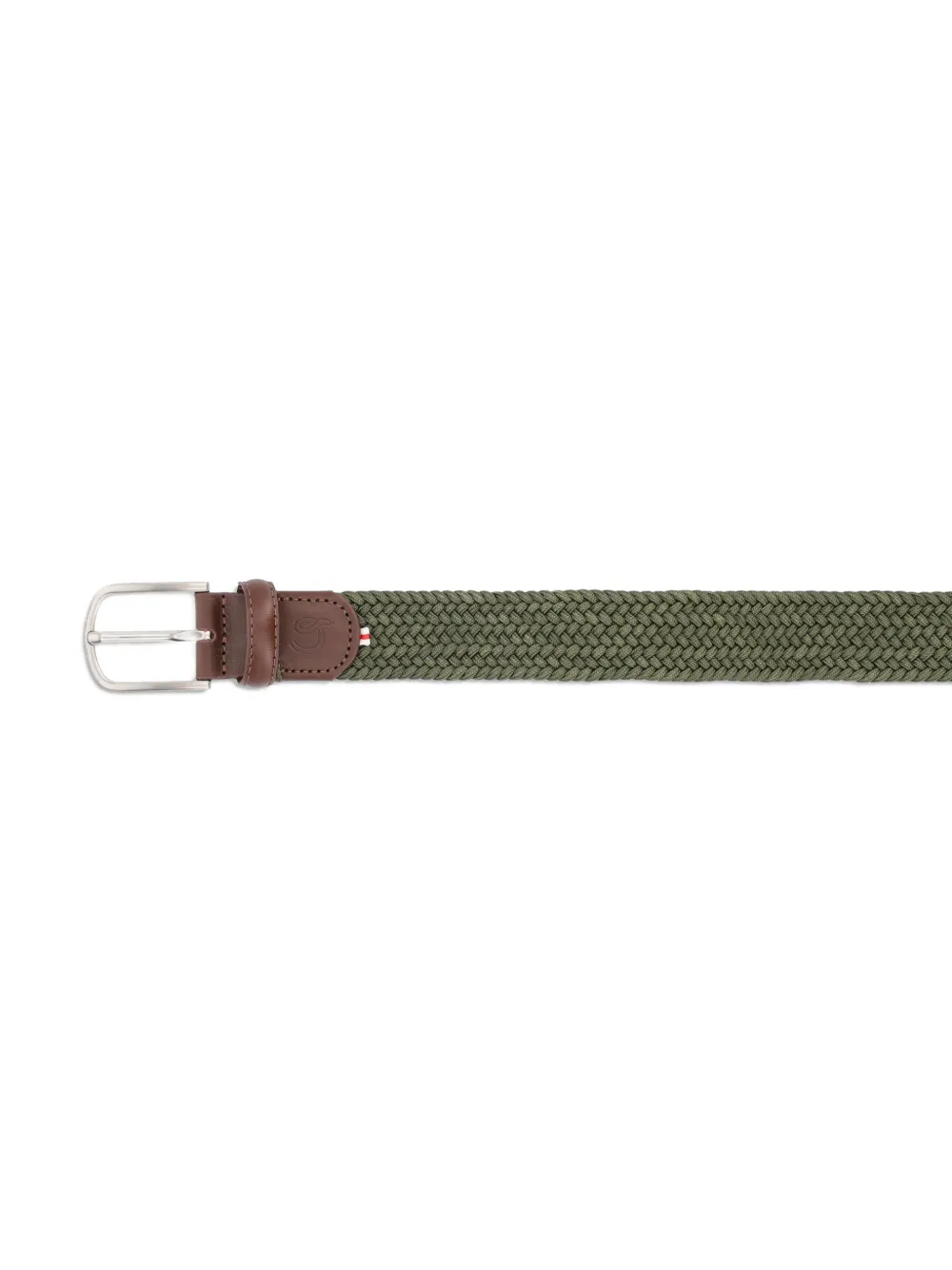 LA BOUCLE firenze woven leather belt - Groen