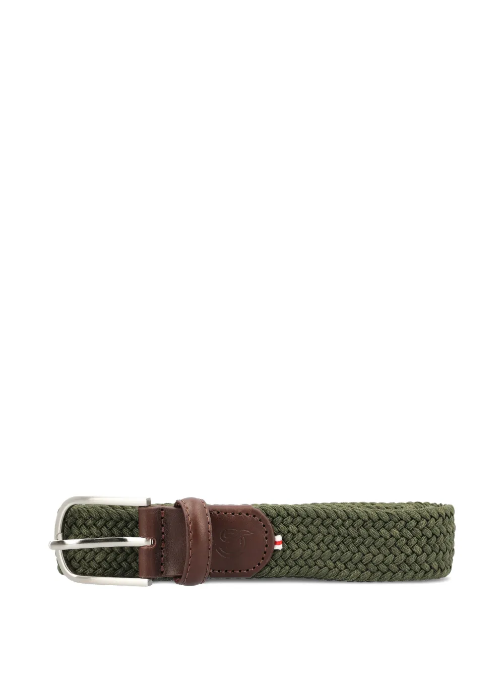 LA BOUCLE firenze woven leather belt - Verde