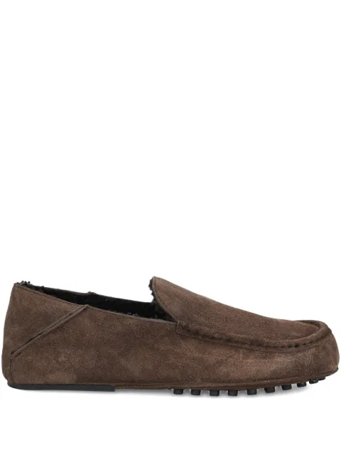 Tod's suede flat loafers