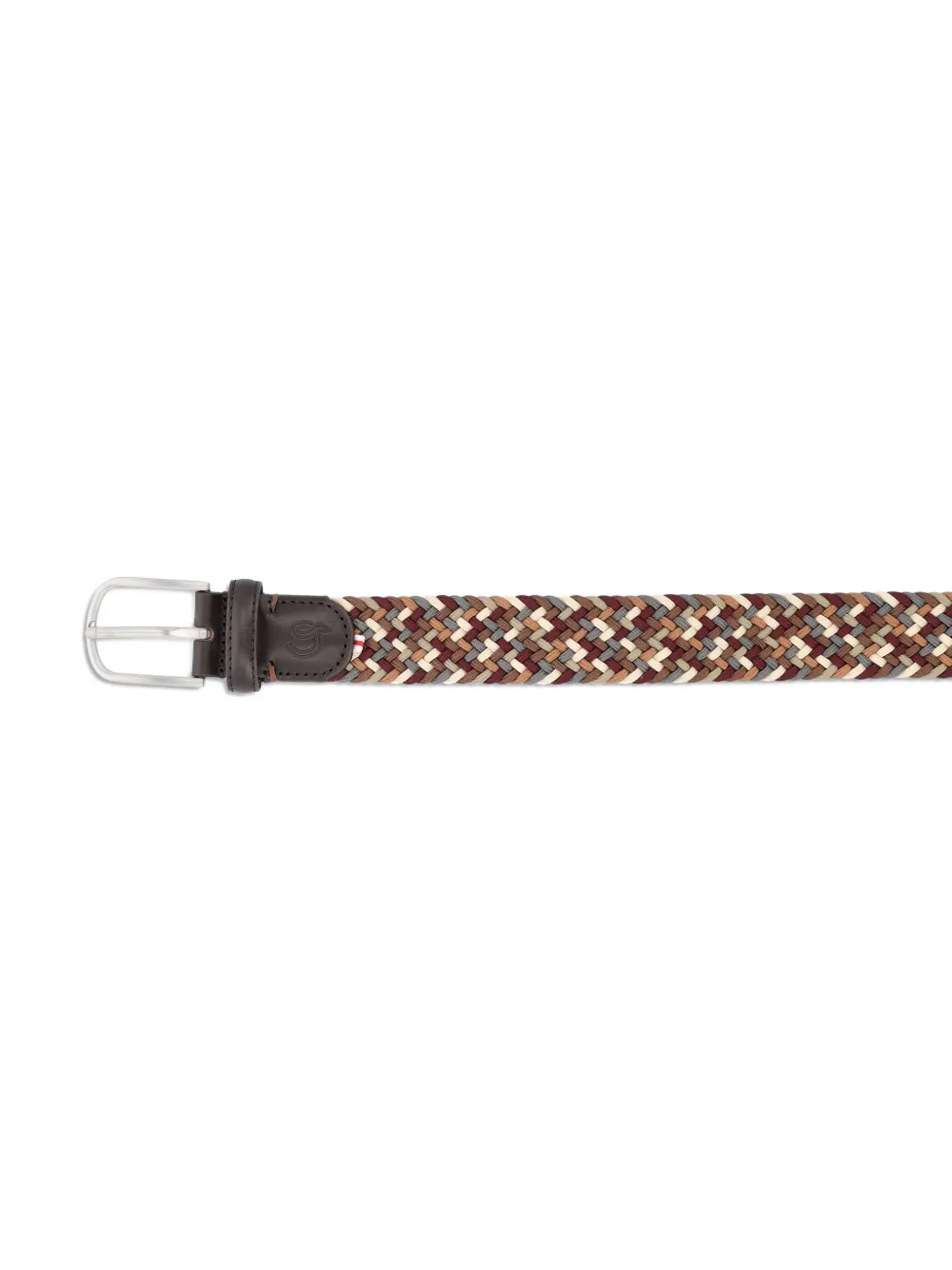 LA BOUCLE woven leather belt - Bruin