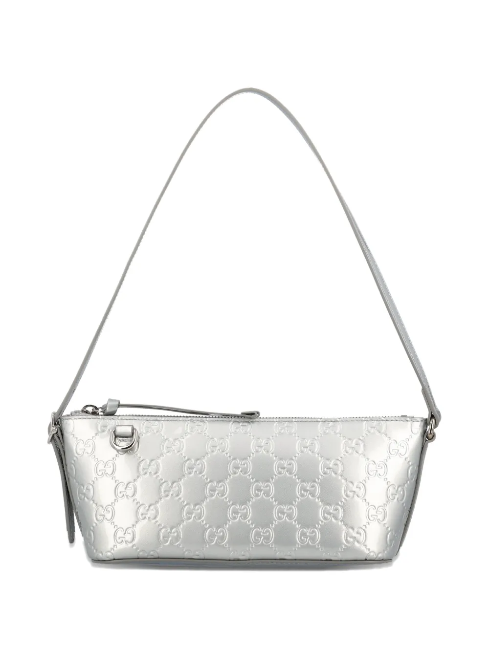 Gucci small GG Emblem shoulder bag - Silber