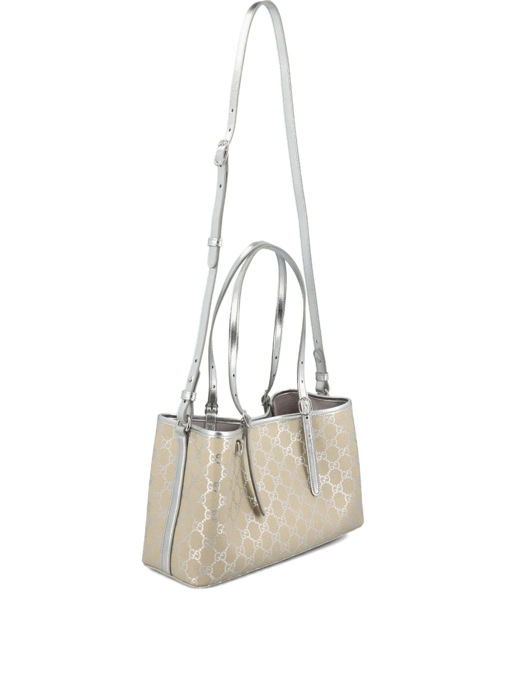 Gucci Gg Emblem Medium Tote Bag In Neutral