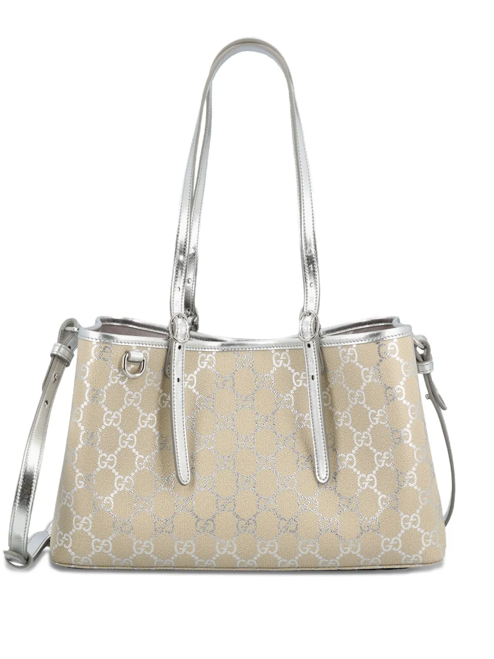 Gucci medium GG Emblem tote bag | Neutrals | Image 1