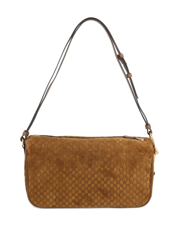 Gucci ハーフ ホースビット ショルダーバッグ M | ブラウン | FARFETCH JP