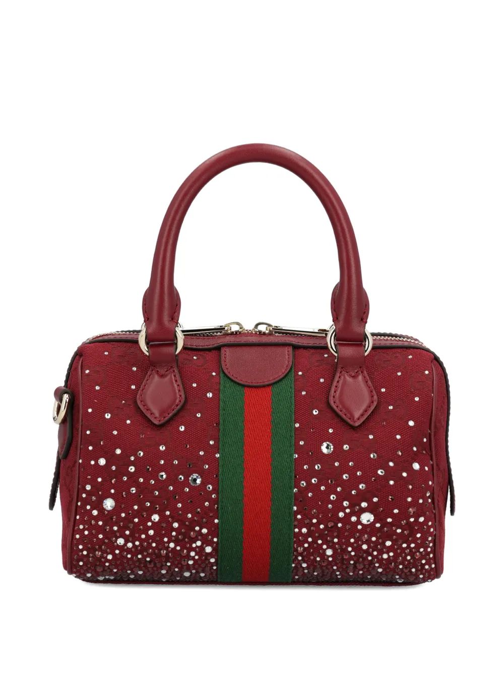 Gucci small Ophidia stripe embellished tote bag - Rood