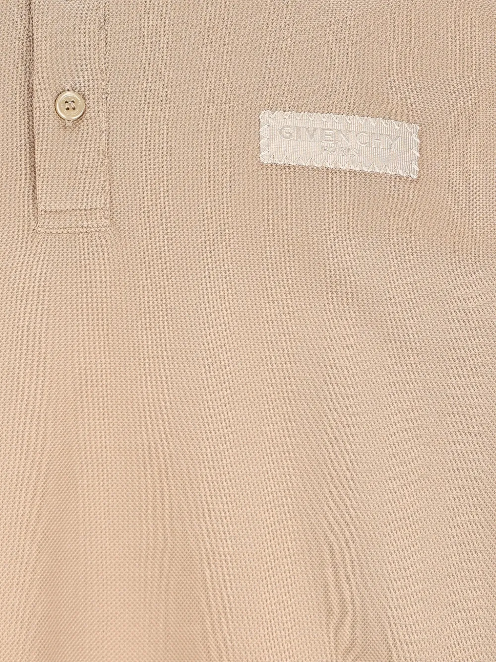  Givenchy Grosgrain Ribbon Polo Shirt - Neutrals 