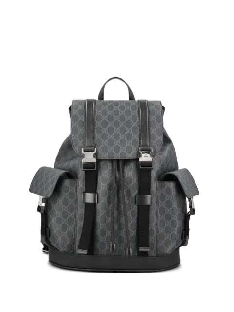 Gucci logo patterned backpack