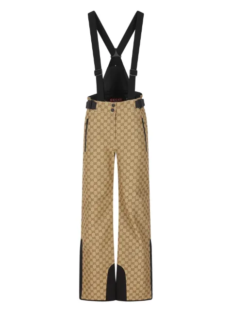 Gucci GG jacquard braces jumpsuit