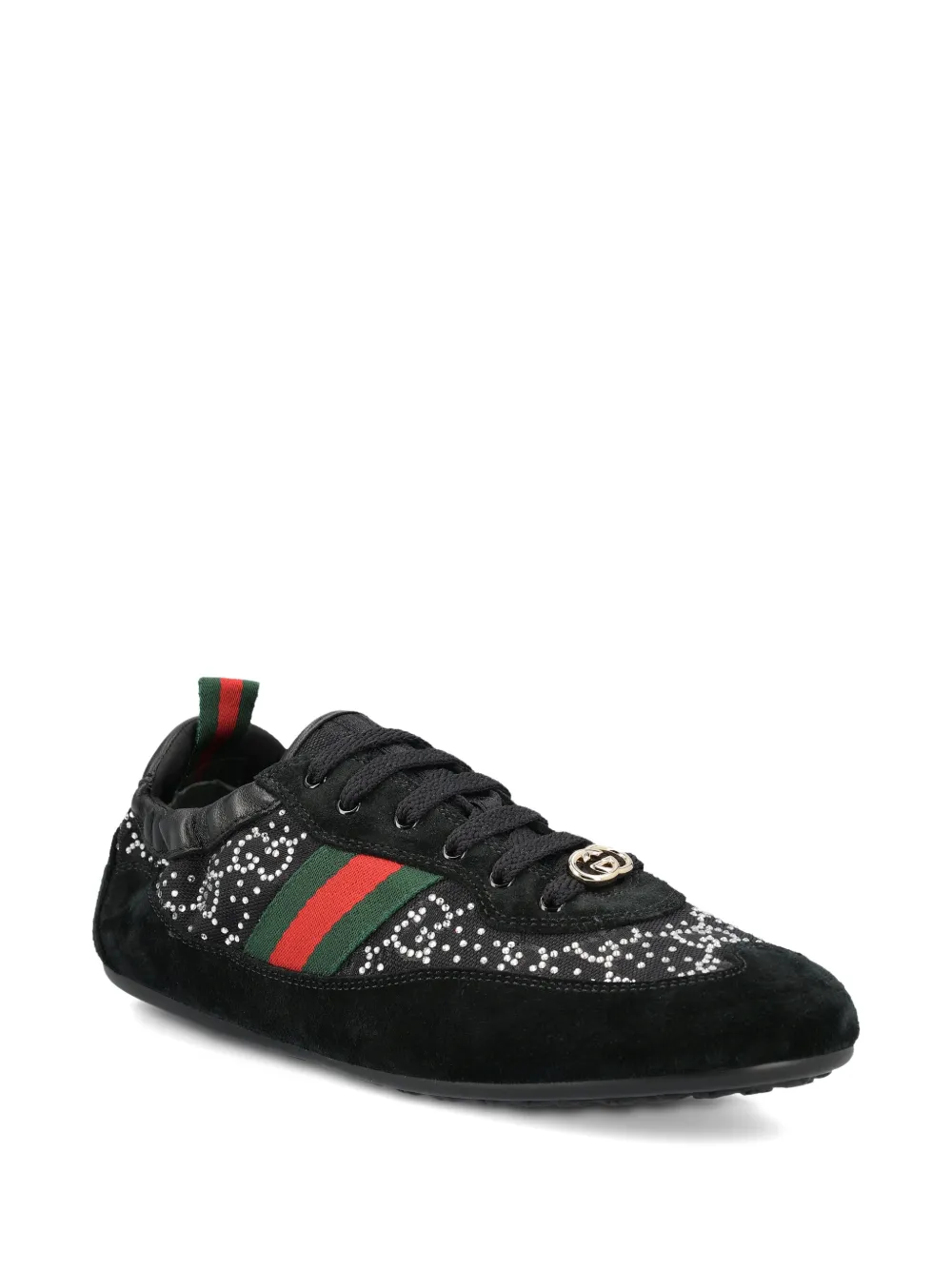 Gucci Shift GG crystal sneakers - Zwart