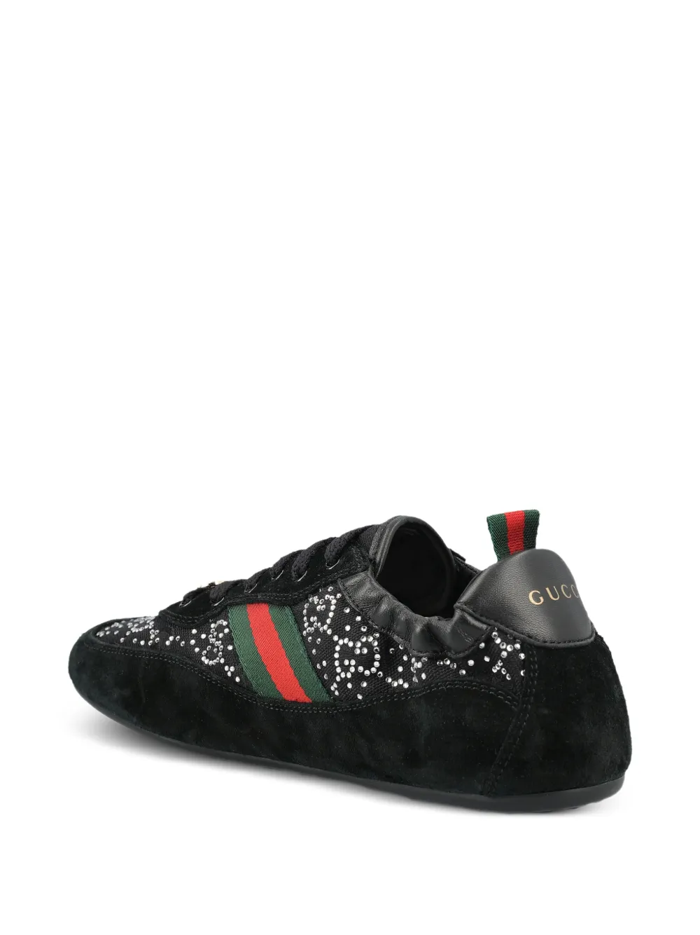 Gucci Shift GG sneakers met kristallen Zwart