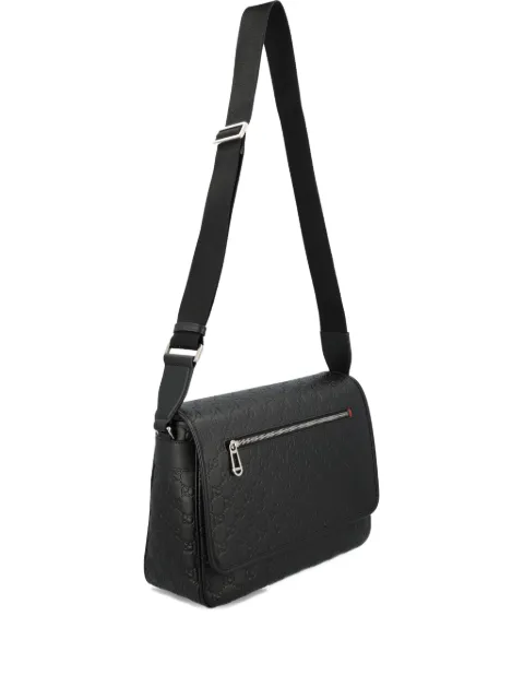 Gucci medium GG Emblem embossed messenger bag