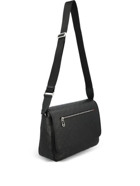 Gucci medium GG Emblem embossed messenger bag