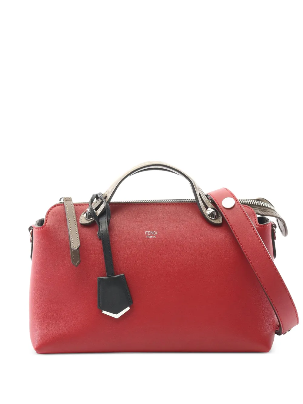 Fendi Pre-Owned 2010-2025 Medium Leather By The Way satchel - Rosso
