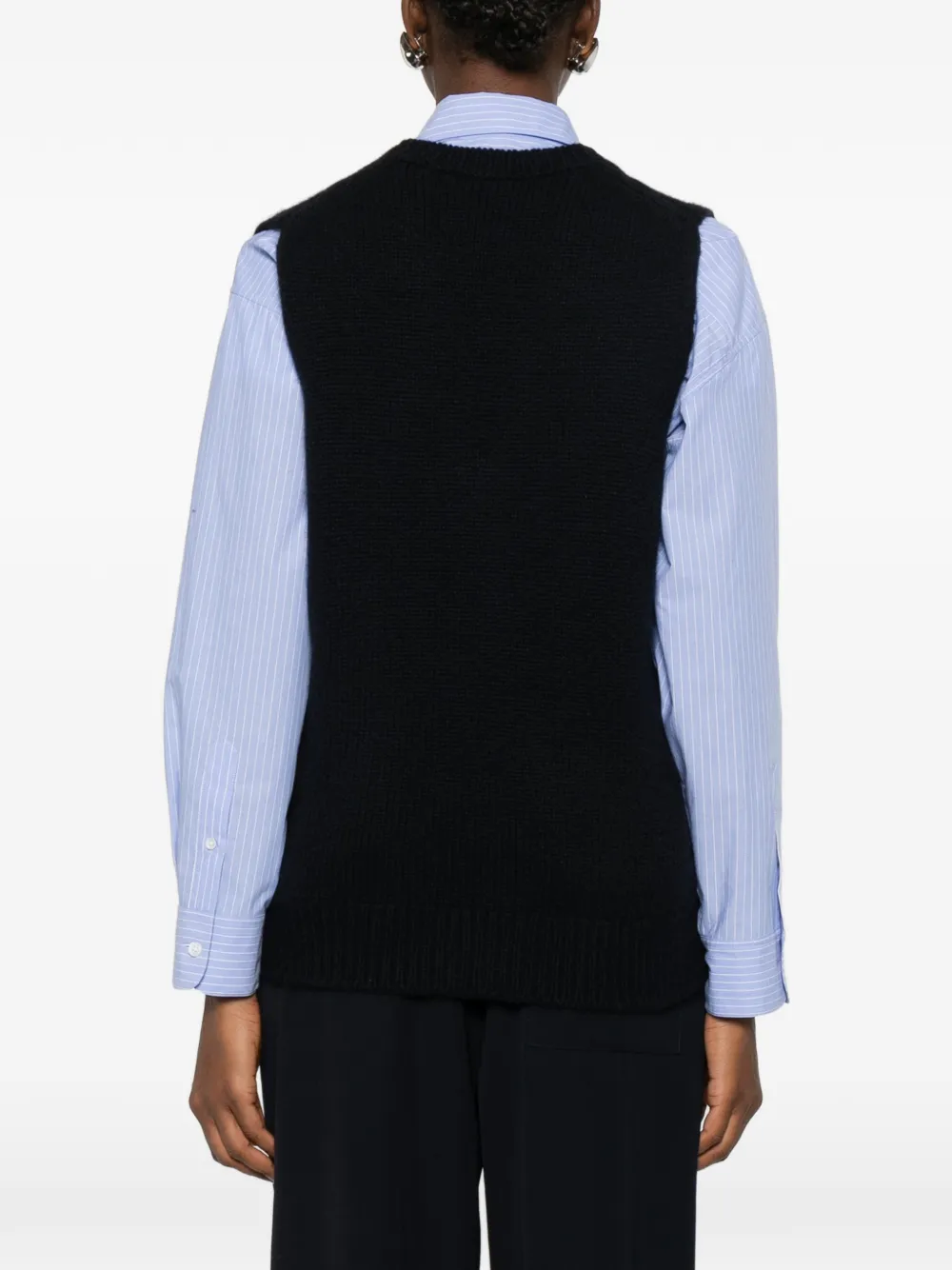 The Row Marte ribgebreide spencer Blauw