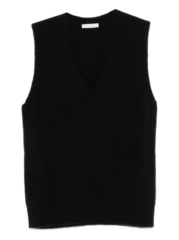 The Row Marte Ribbed-knit Vest in Blue