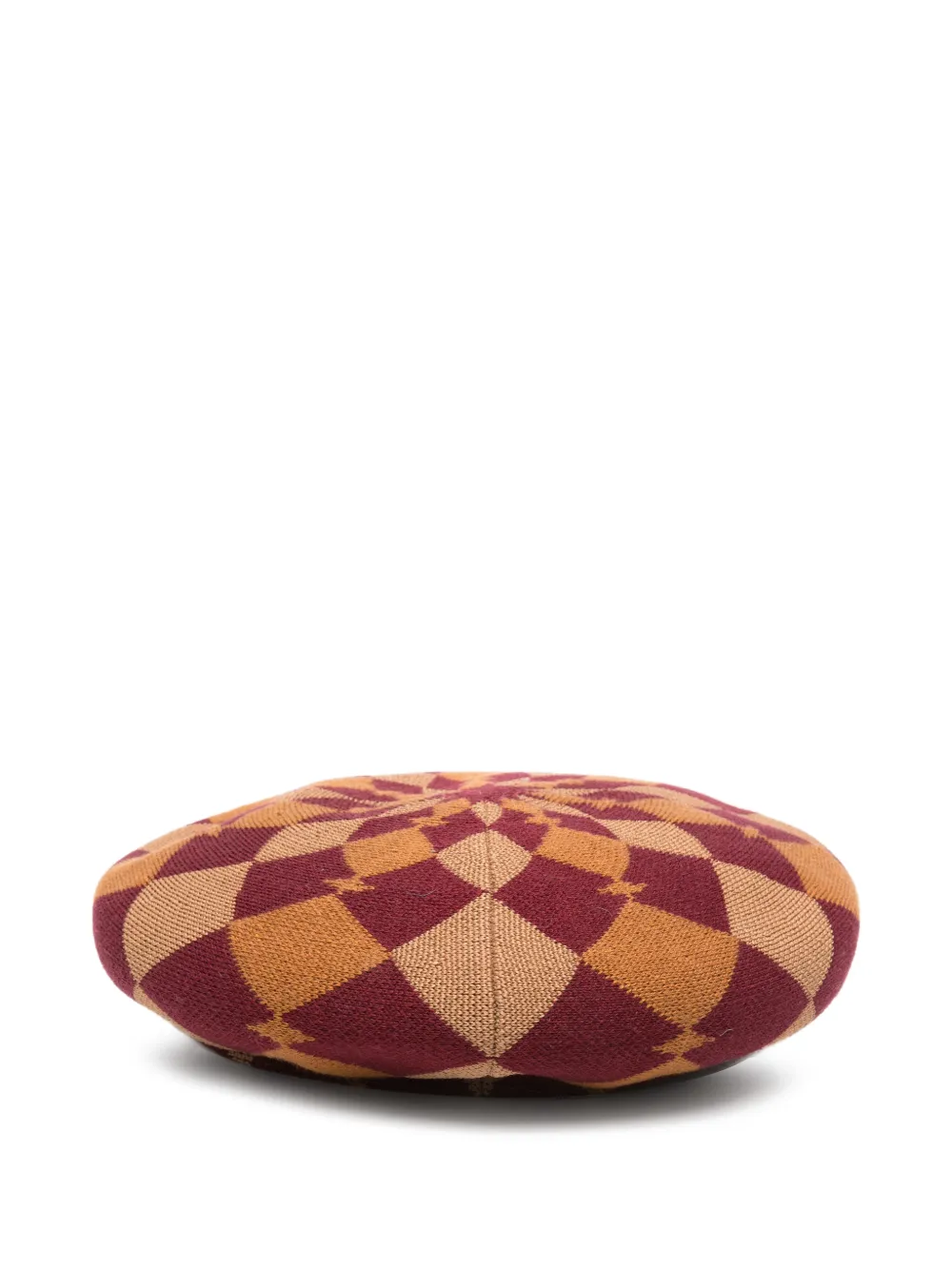 Kangol Gentle Argyle Halifax harlequin hat - Rood