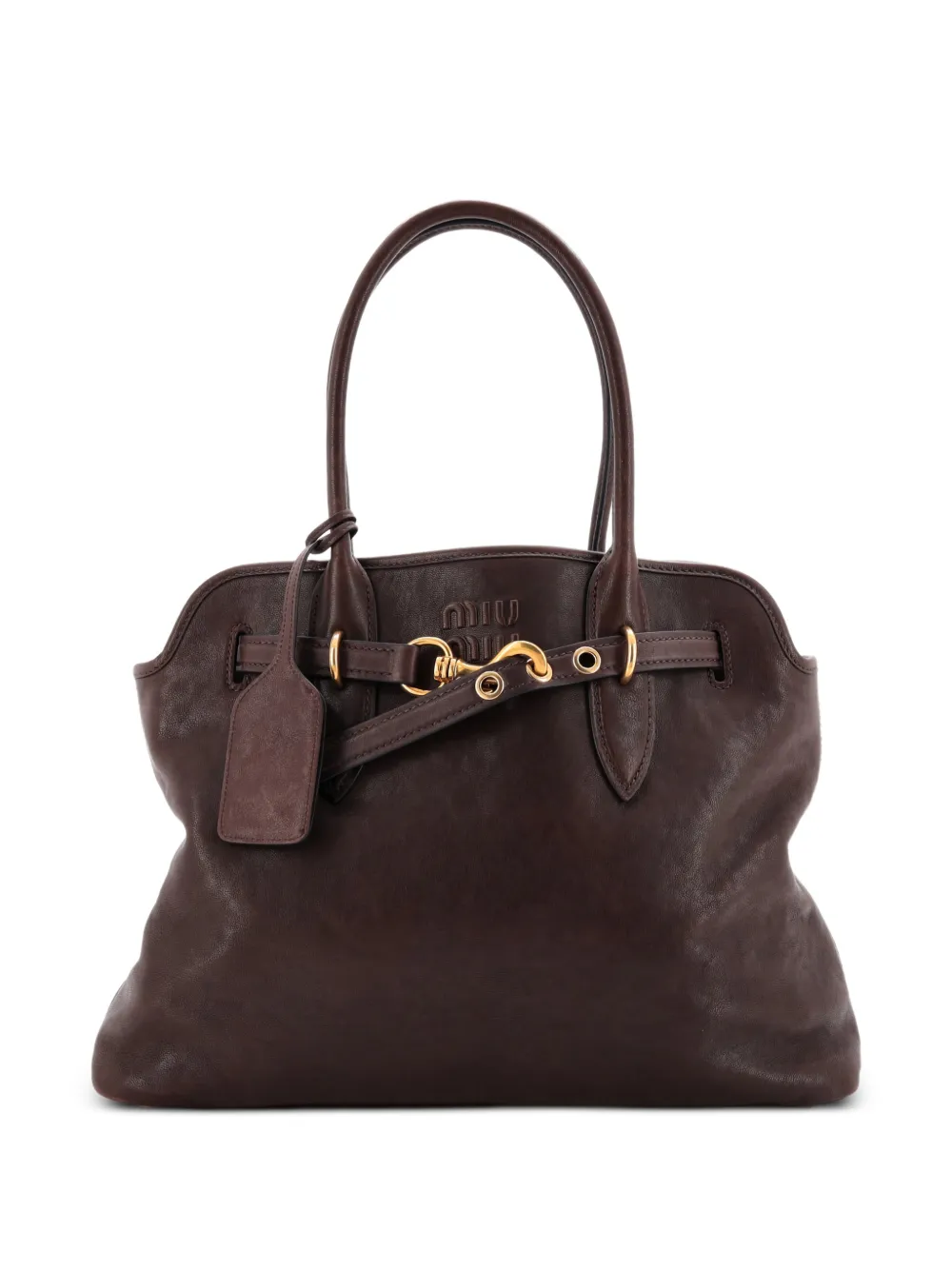 Miu Miu Pre-Owned Aventure Leather tote bag | marrón | Image 1