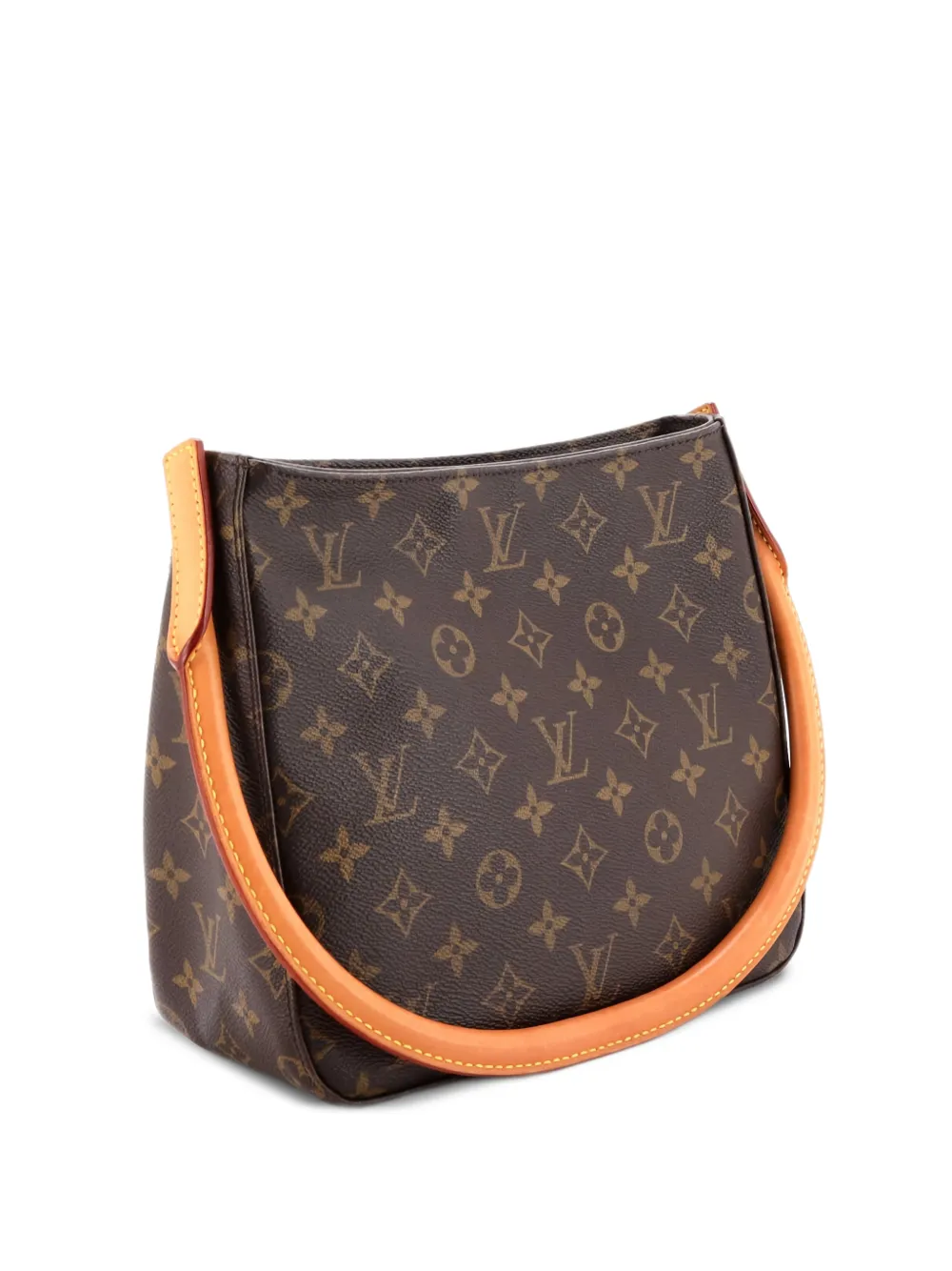 Louis Vuitton Pre-Owned Looping Handbag Monogram Canvas MM satchel - Marrone