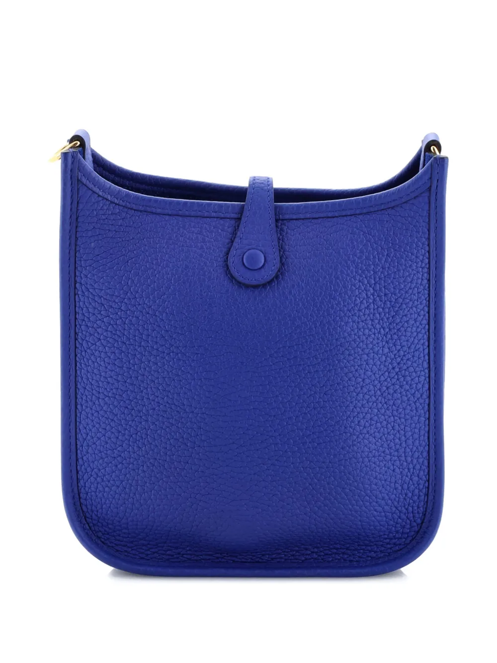 Pre-owned Hermes Evelyne Bag Gen Iii Clemence Tpm Crossbody Bag In Blue