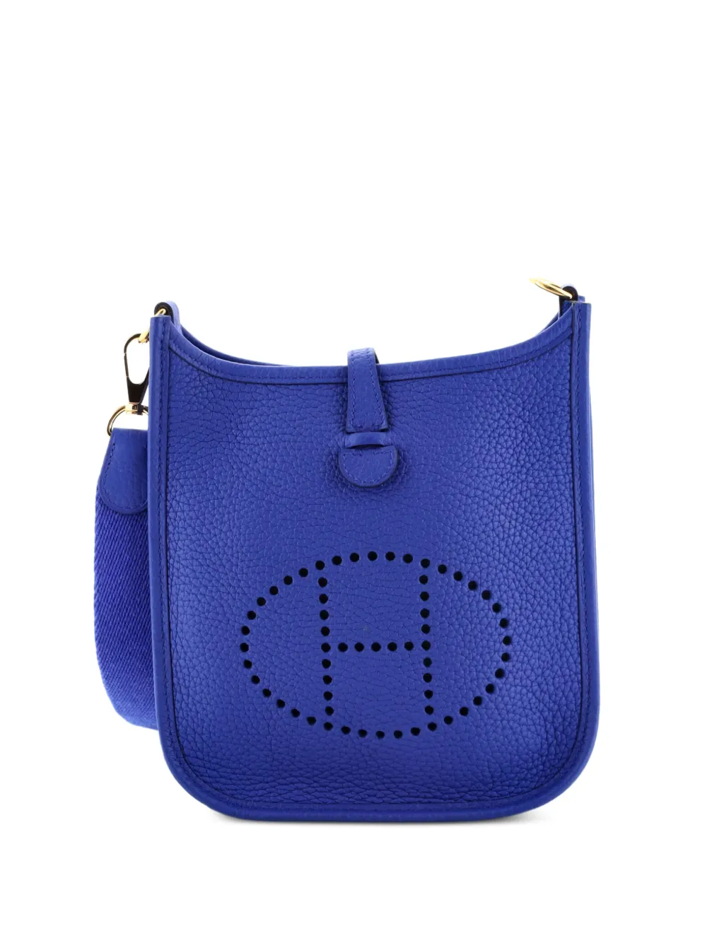 Hermès Pre-Owned Evelyne Bag Gen III Clemence TPM crossbody bag - Blue