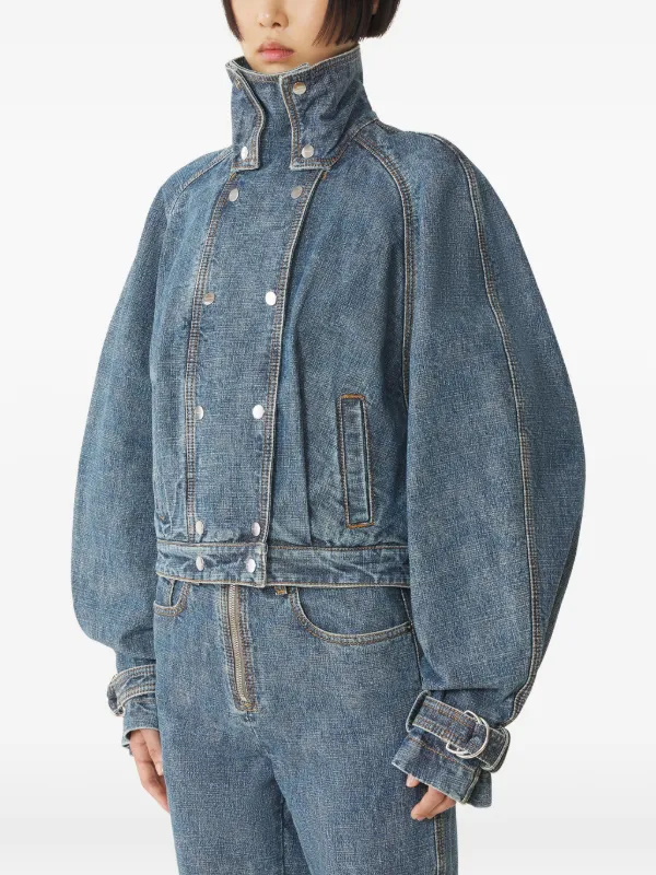 Lanvin クロップド デニム LANVIN en Bleu ダークデニム クロップド