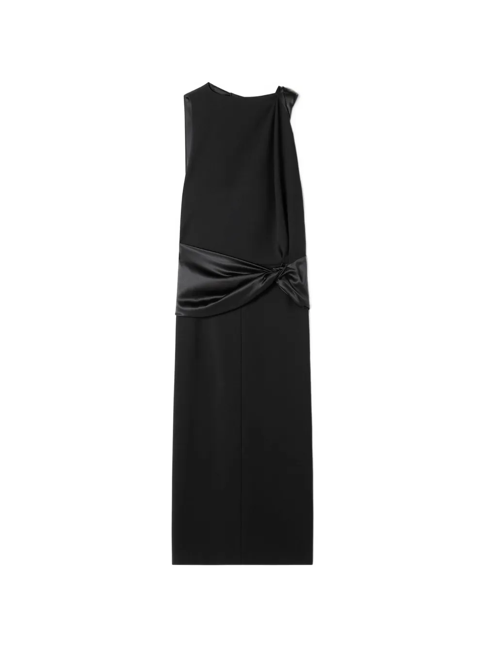 Lanvin Midi-jurk met open rug Zwart