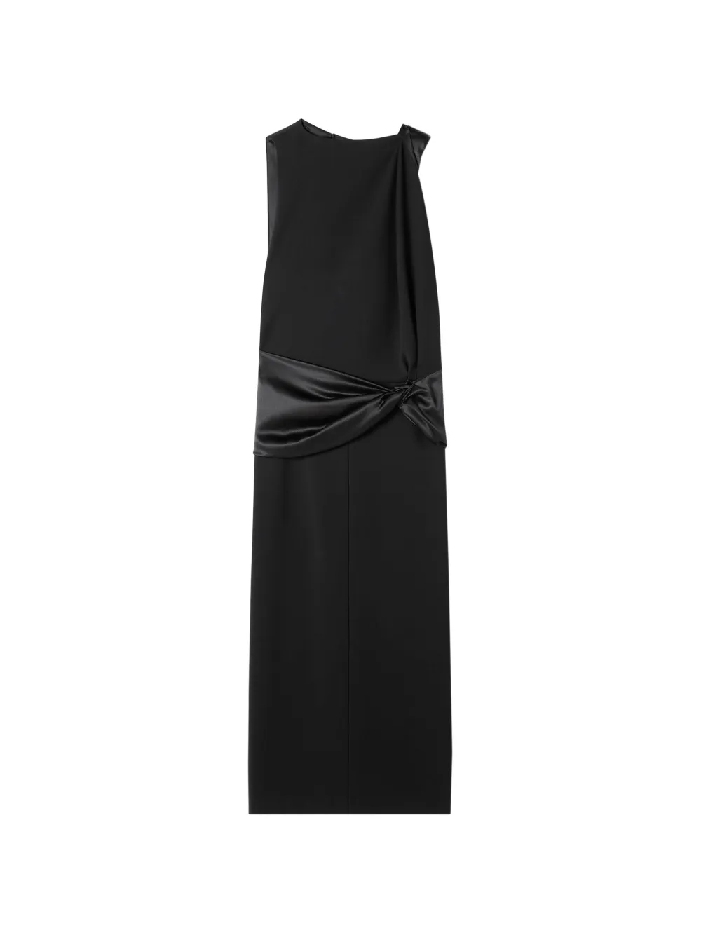 Lanvin Midi-jurk met open rug Zwart