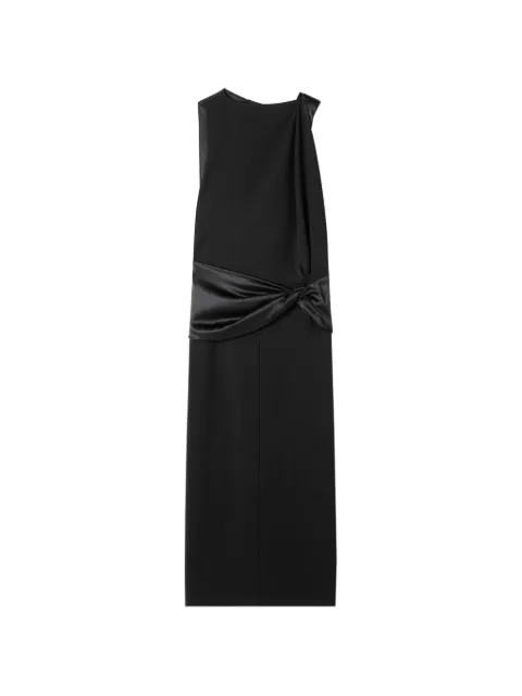 Lanvin midi dress in jersey and satin