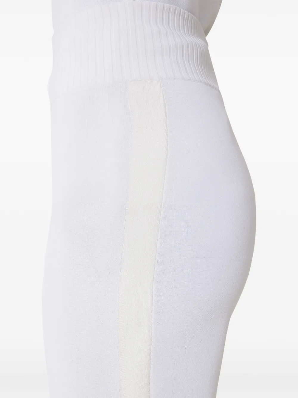 Lanvin Broek met geribbelde tailleband Wit