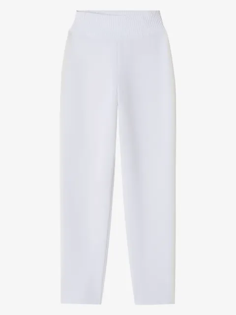 Lanvin ribbed-waistband trousers
