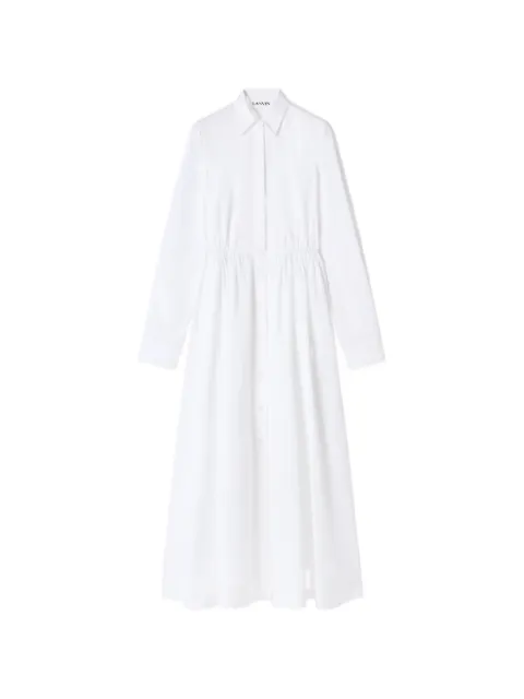Lanvin long-sleeve midi shirt dress