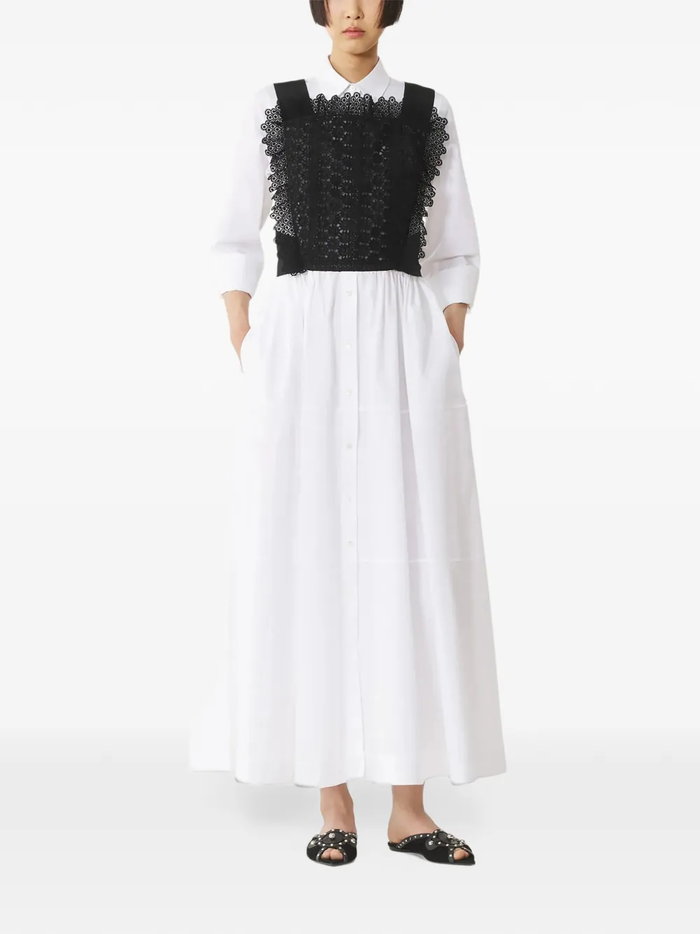 Lanvin Blousejurk met lange mouwen Wit