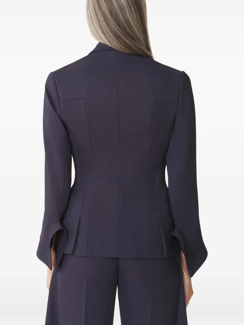 Lanvin Blazer met dubbele rij knopen en manchetten Blauw