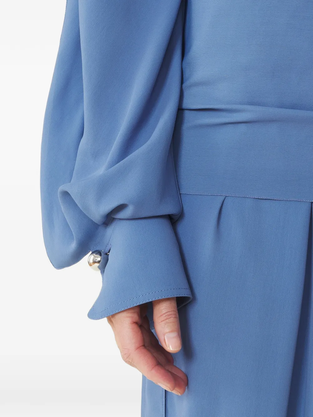 Lanvin Blouse met franje Blauw