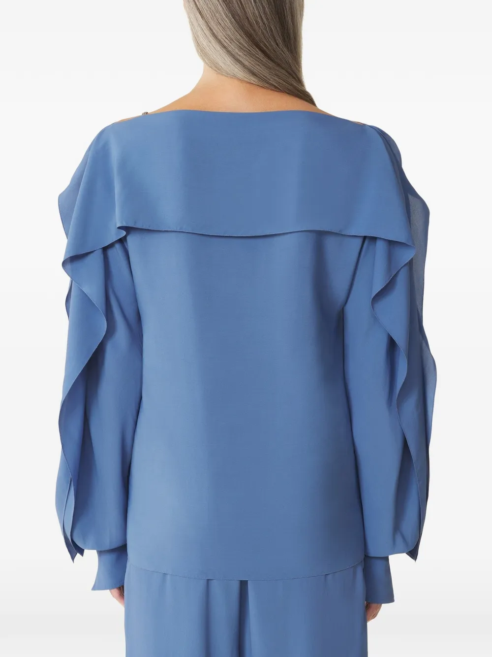 Lanvin Blouse met franje Blauw