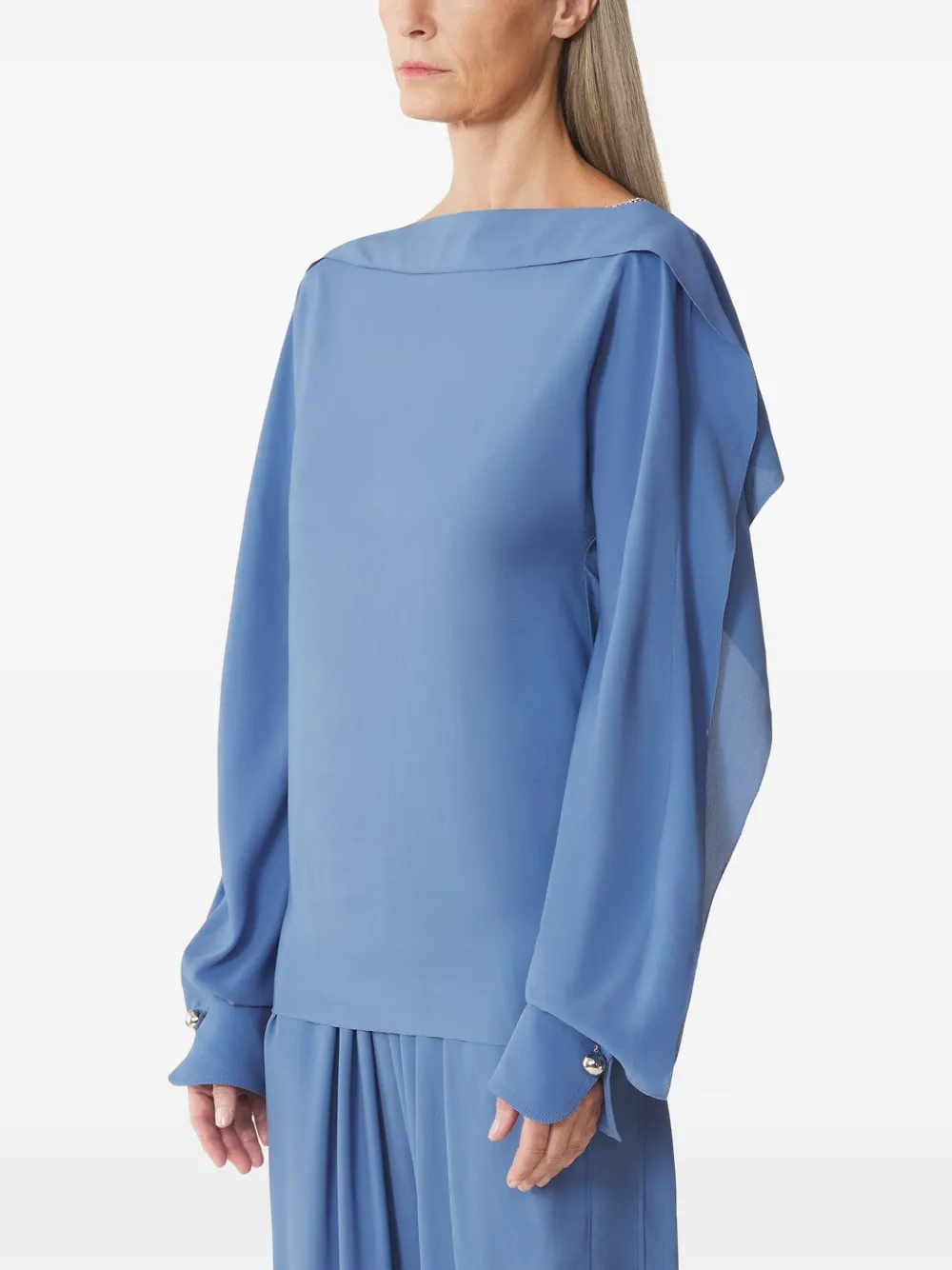Lanvin Blouse met franje Blauw