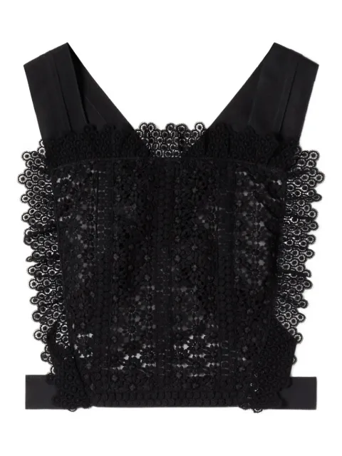 Lanvin top con detalle de encaje