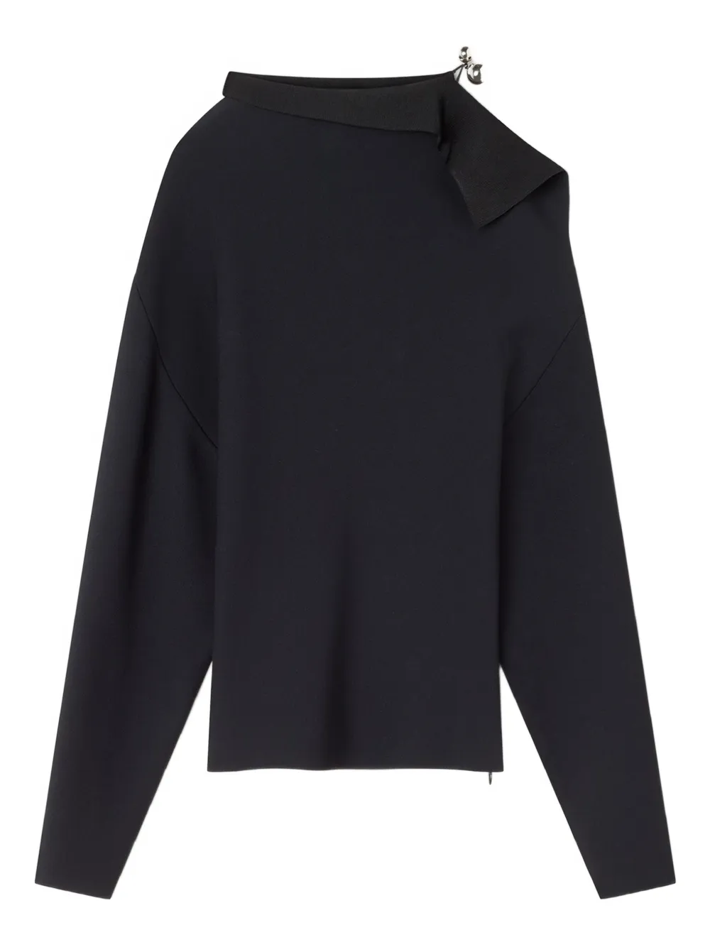 Lanvin Blusa con drappeggio - Nero