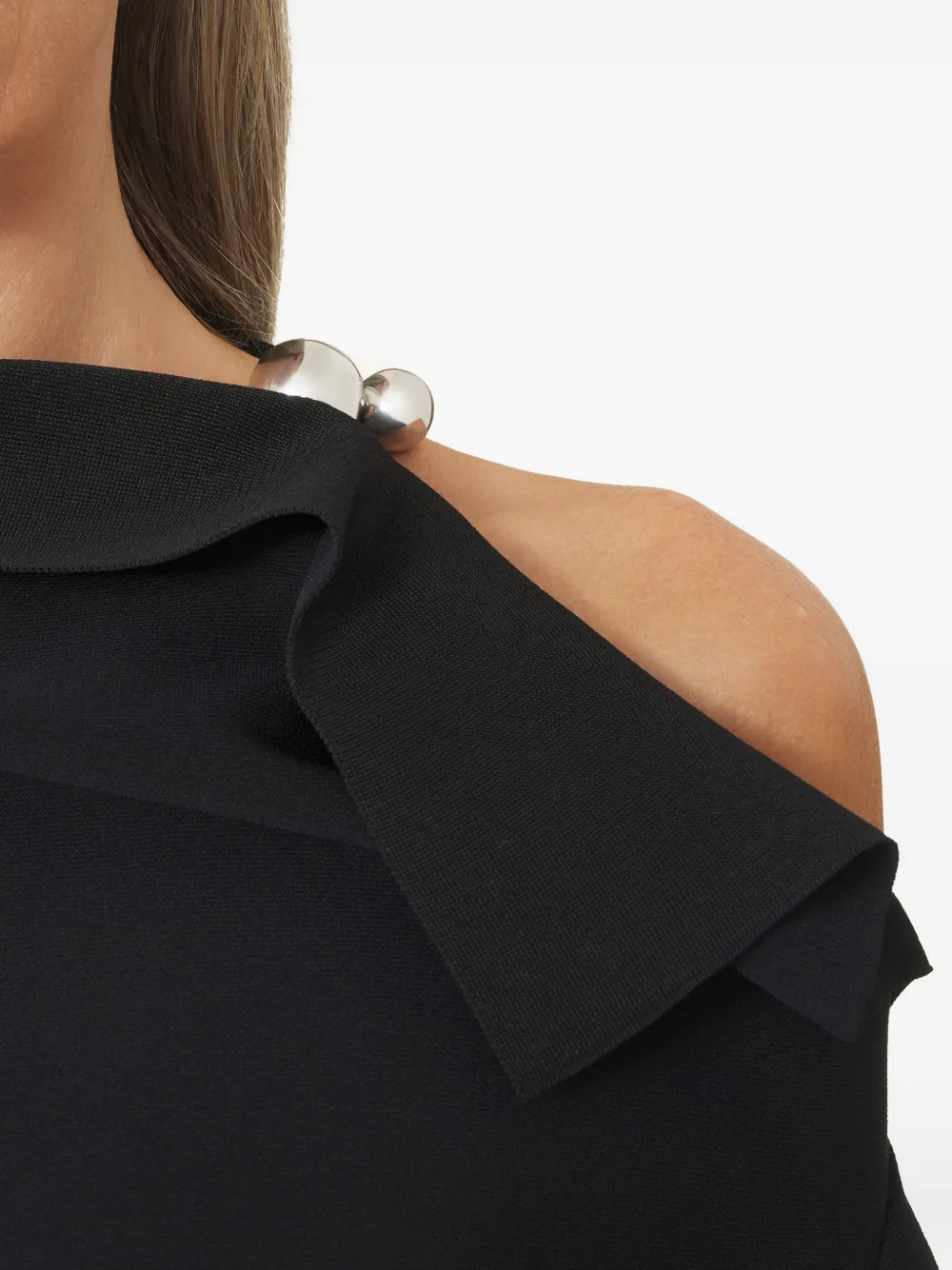 Lanvin Blouse met gedrapeerd detail Zwart