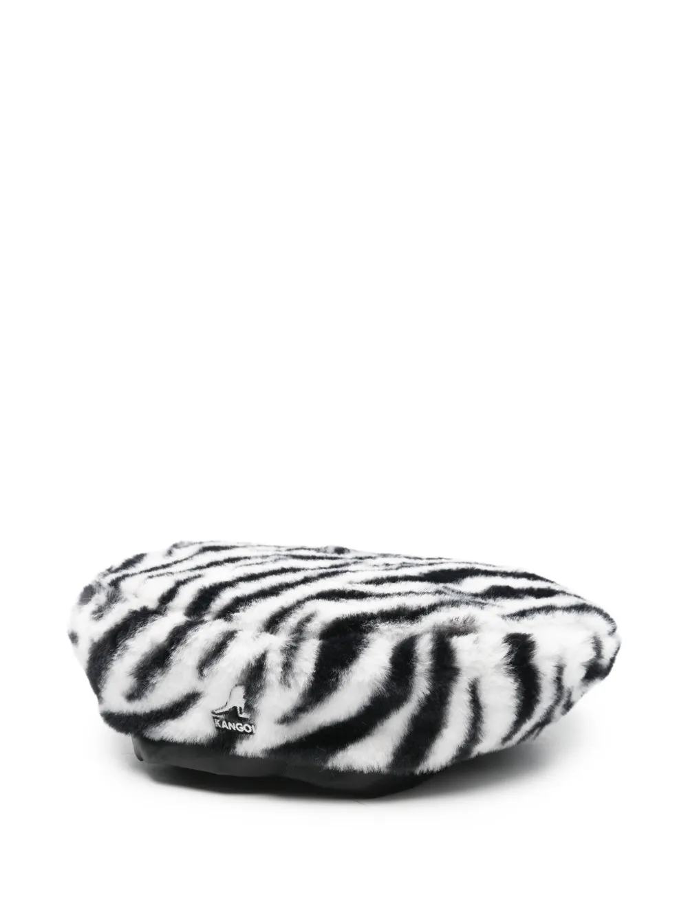Kangol zebra-pattern beret hat | White | Image 1