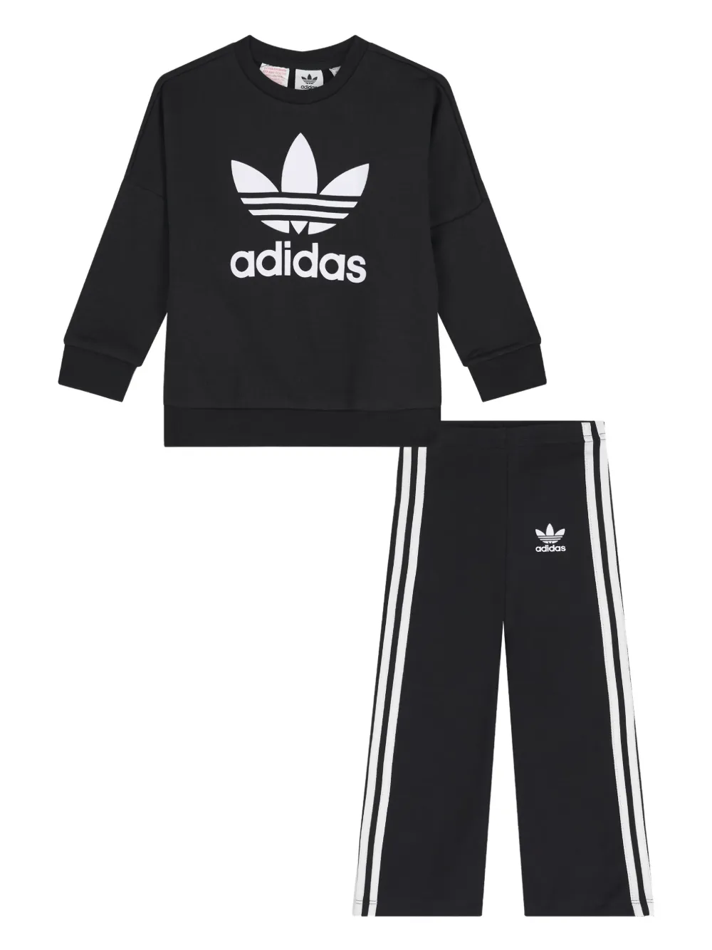 adidas Kids Trefoil-logo tracksuit - Nero