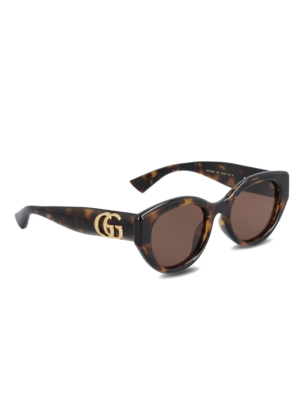 Gucci Eyewear Double G-detail sunglasses - Bruin