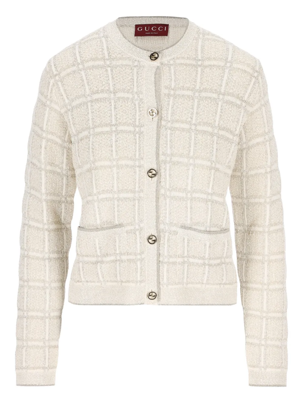 Gucci GGジャカード カーディガン | ニュートラル | FARFETCH JP