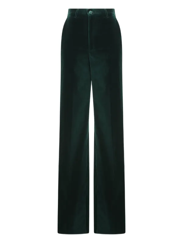 グッチ GUCCI ベルベット パンツ ベルト付 美品 Gucci ベルベット パンツ | グリーン | FARFETCH JP