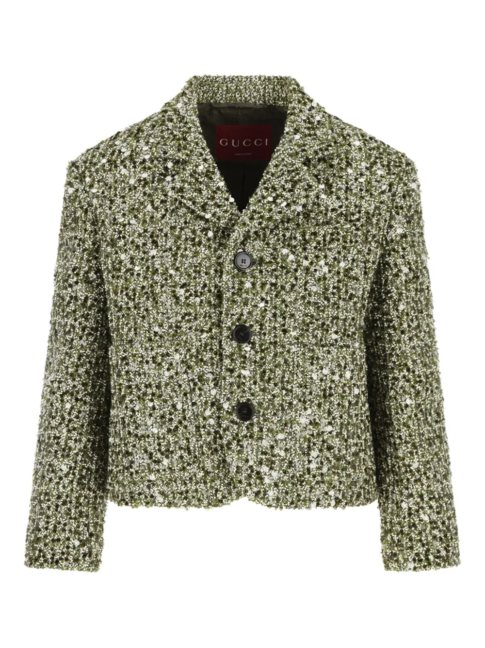 Gucci sequin-embellished jacket | Green | Image 1