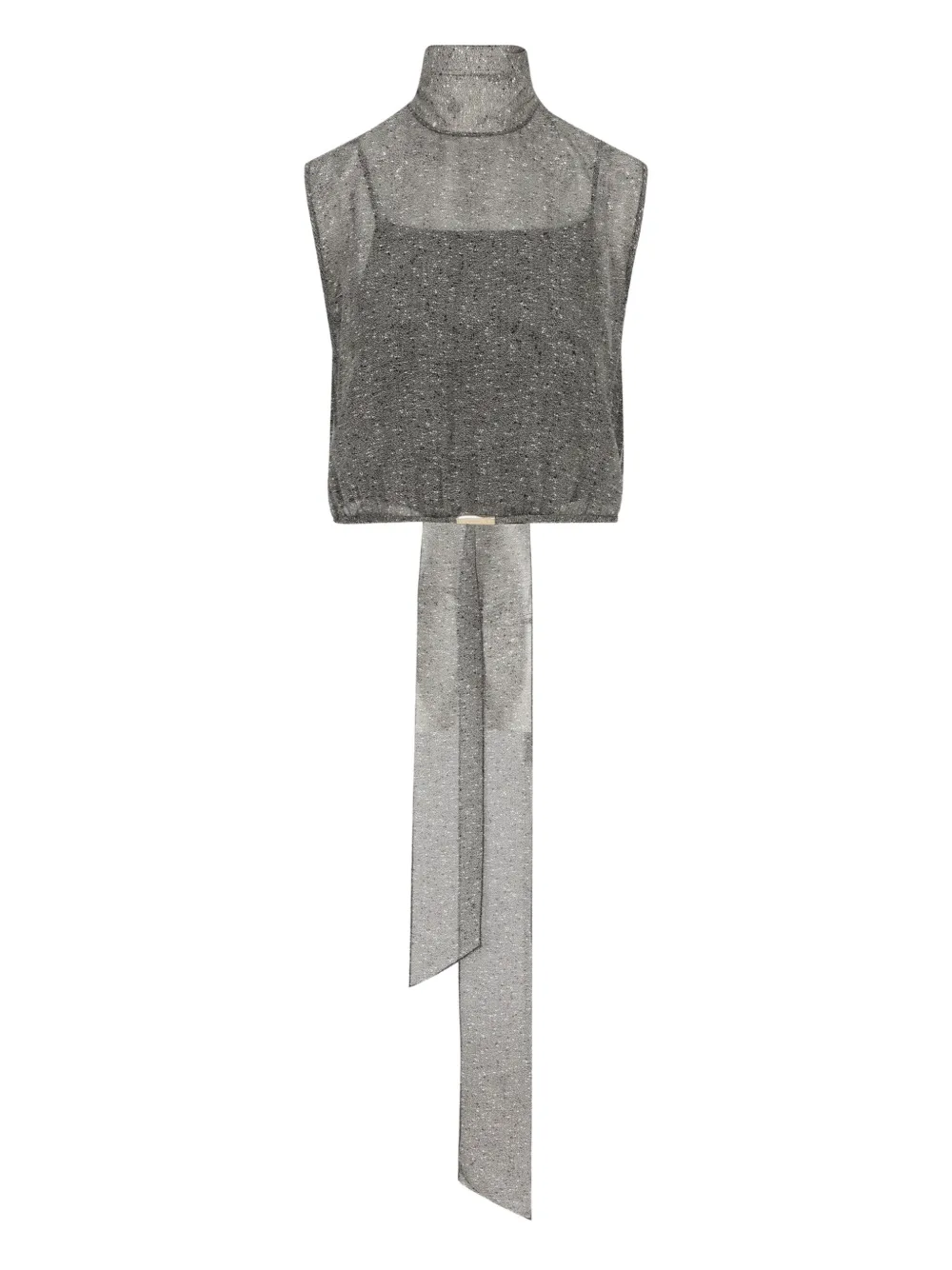 Gucci sleeveless bow-detail blouse | Grey | Image 1