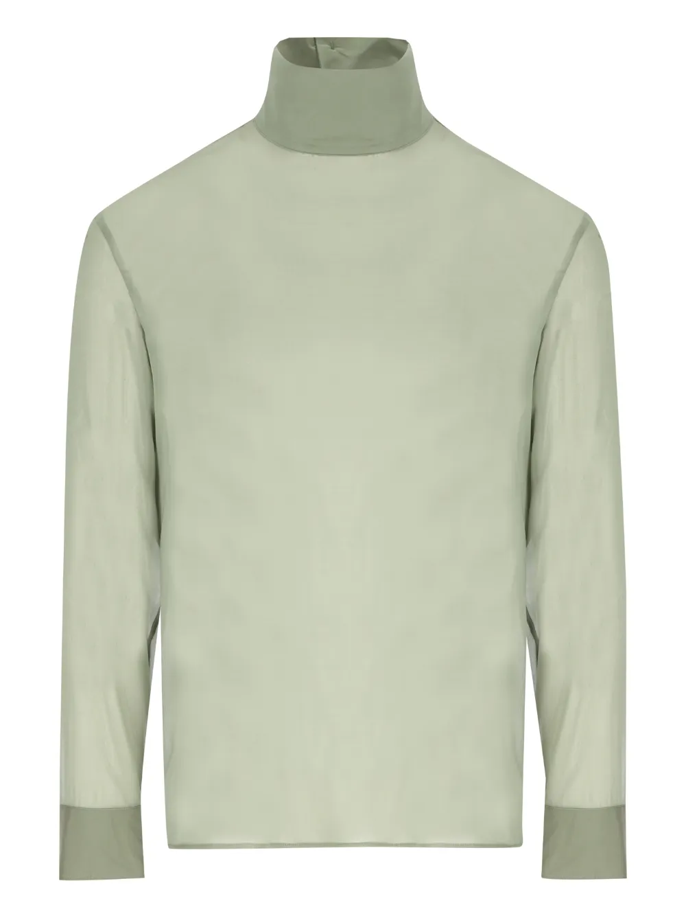 Gucci camisa stretch con cuello alzado | verde | Image 1