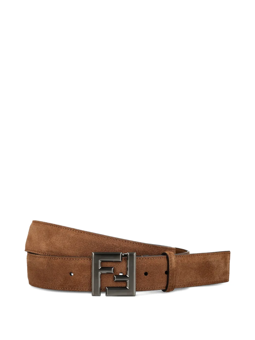 FENDI squared FF belt | Brown | Image 1